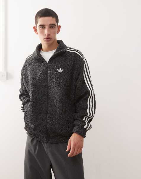 adidas Originals Boucle Firebird track top in black - view 1