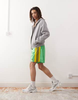 adidas Originals adidas Originals boxing shorts in green and yellow