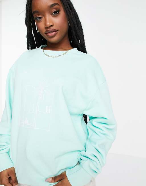 Adidas originals girls' boyfriend 2025 fit crew sweatshirt junior