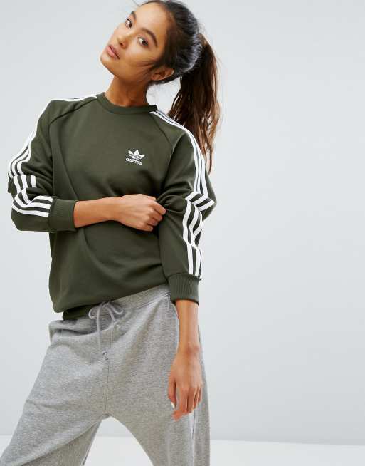 Adidas pullover store mit streifen