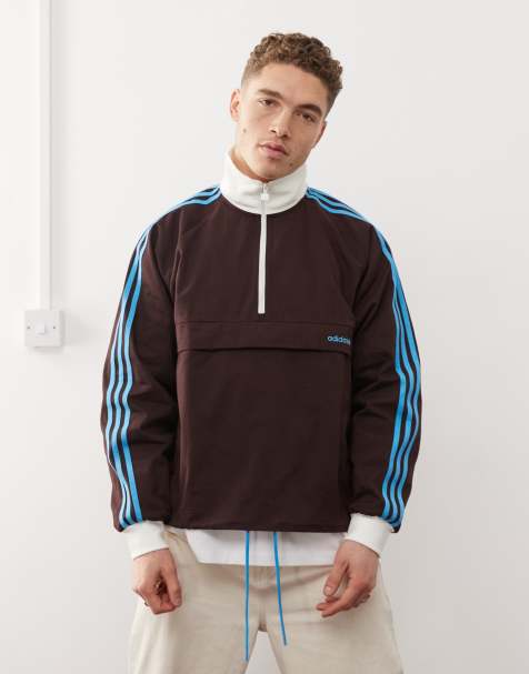 adidas Originals – Brązowa bluza zakładana przez głowę - view 1
