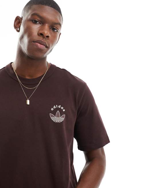 adidas Originals – Brązowy T-shirt
