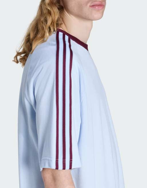 adidas Originals – Britcore – Kurzärmliges Ringer-T-Shirt in Crystal Sky, 4 von 4