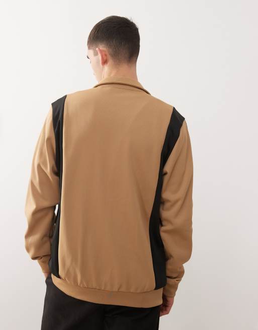 adidas Originals - Brun og sort træningstop med paneler, 3 af 4