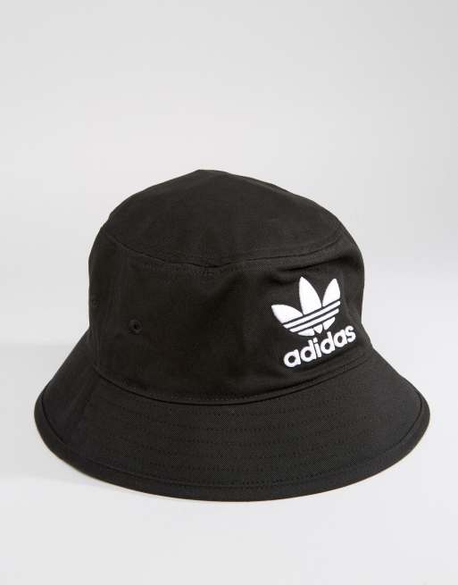 adidas washed black bucket hat