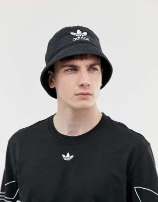 bucket hat adidas black