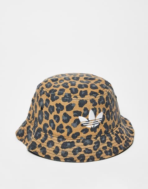 adidas Originals bucket hat in washed leopard - view 1