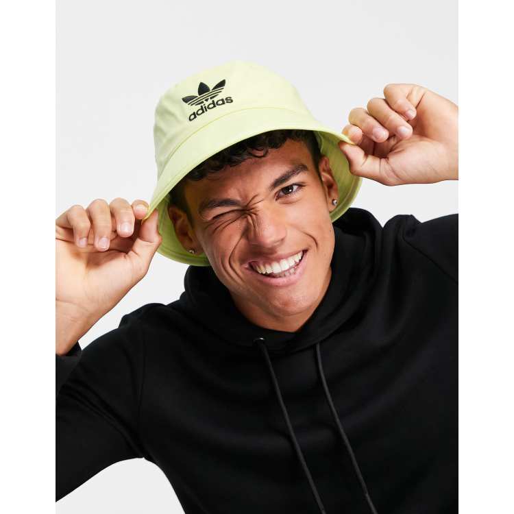 Yellow adidas store bucket hat