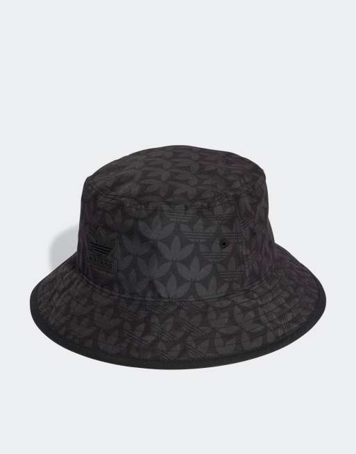adidas Originals - Bucket hat met print in zwart