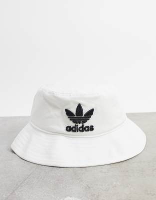 white adidas bucket hat