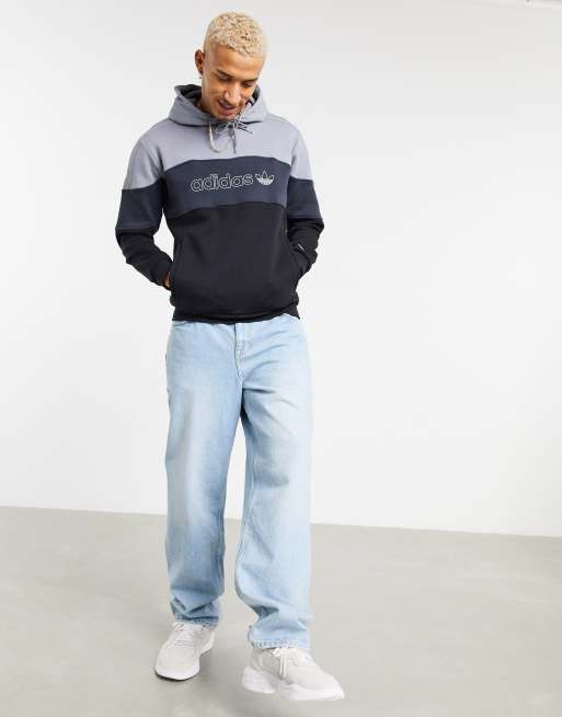 adidas Originals BX 20 hoodie in gray color block