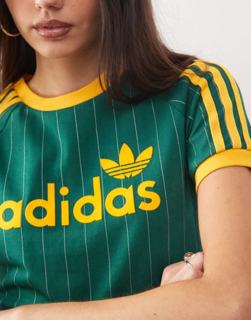 adidas Originals Cali t-shirt in collegiate green | ASOS