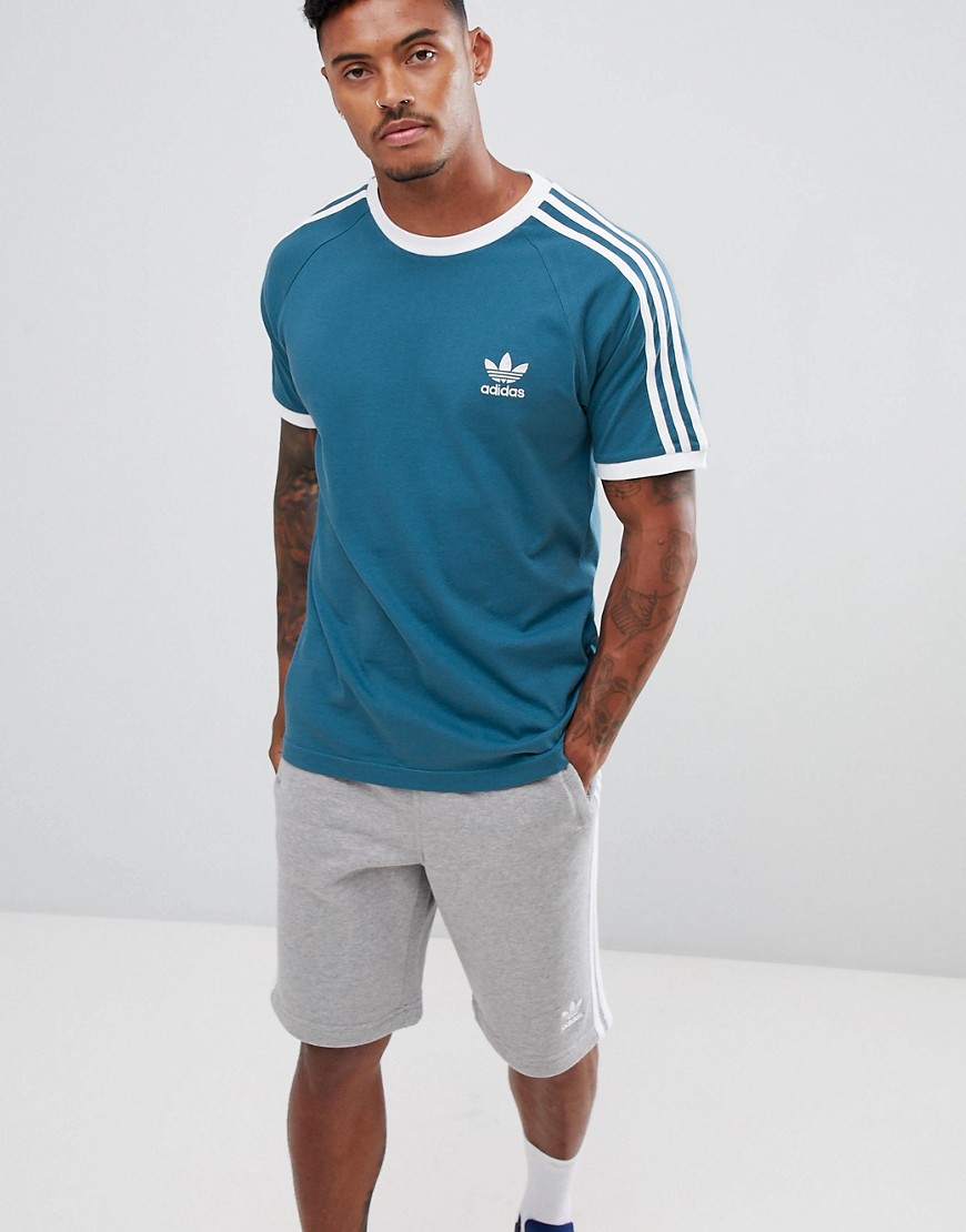 Adidas Originals – California – Blå t-shirt DV2554