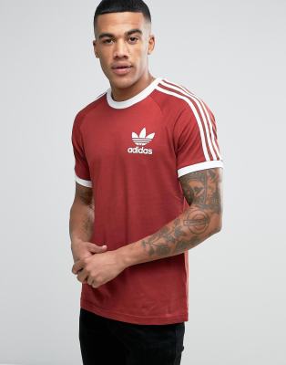 adidas originals california t shirt in red