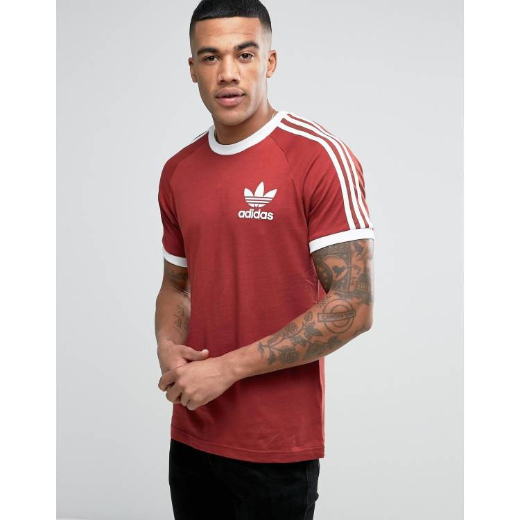 T shirt adidas rouge new arrivals