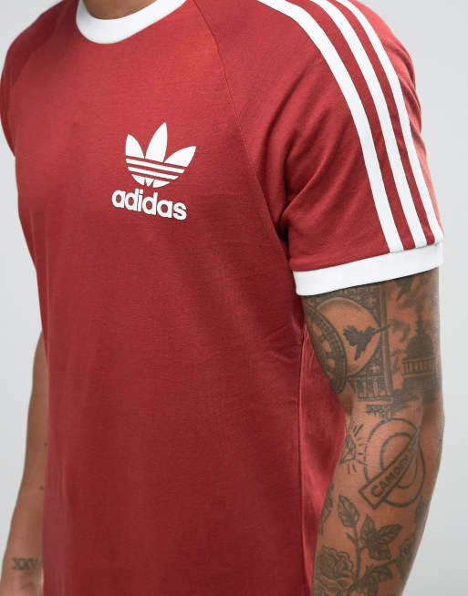 T shirt rouge online adidas