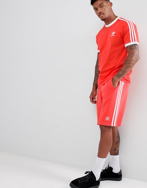 Tee shirt rouge adidas hot sale