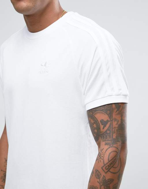 Adidas white store california tee