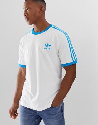 adidas shirt blauw wit