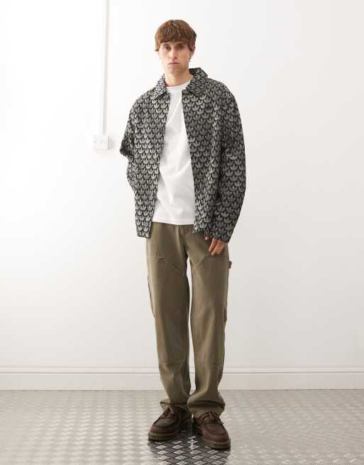 adidas Originals - Camicia di jeans nera con monogrammi, 2 di 5