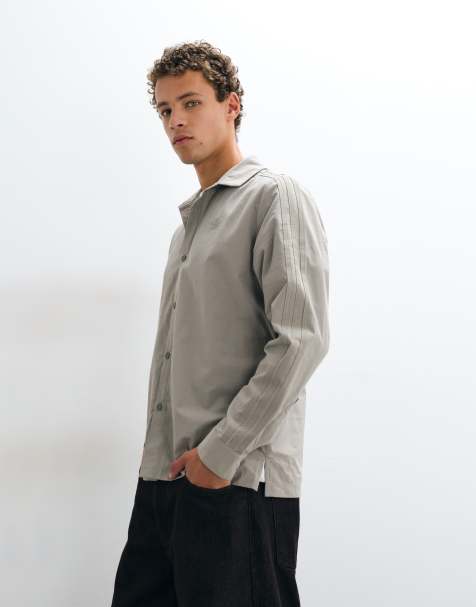 adidas Originals camisa de sastre en caqui claro - view 1