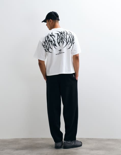 adidas Originals - camiseta blanca con estampado en la espalda - view 1