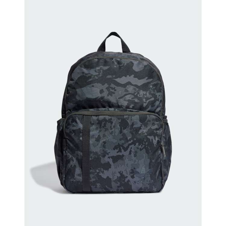 adidas Originals camo backpack in black and grey ASOS