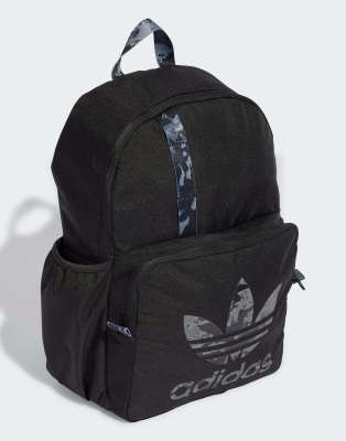 adidas Originals Camo backpack in black / multicolor