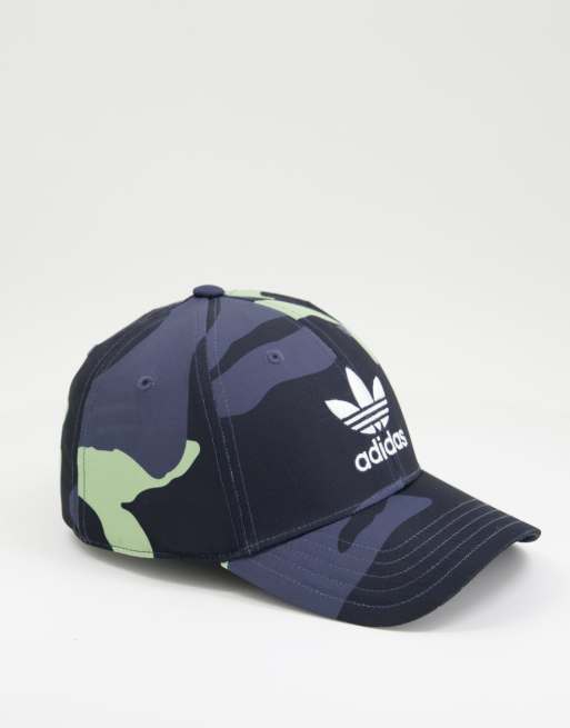 adidas Originals camo baseball cap in navy | ASOS