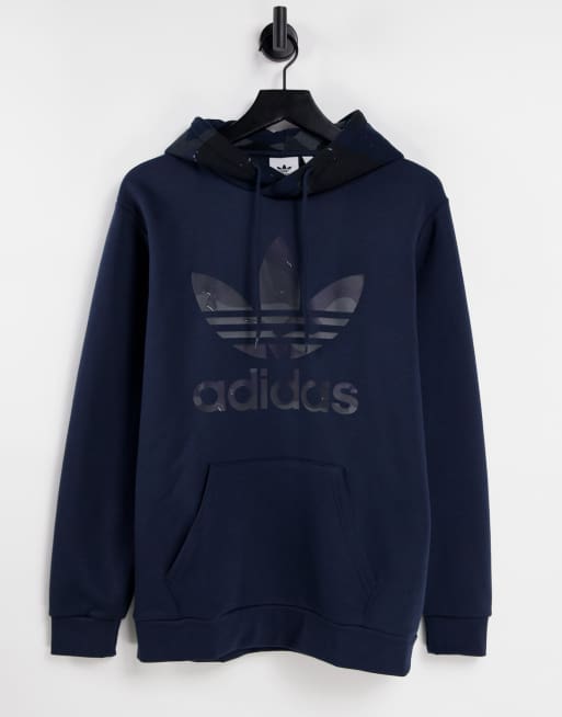 Adidas Camouflage Blue Navy Hoodie and Pants - Owl Fashion Shop