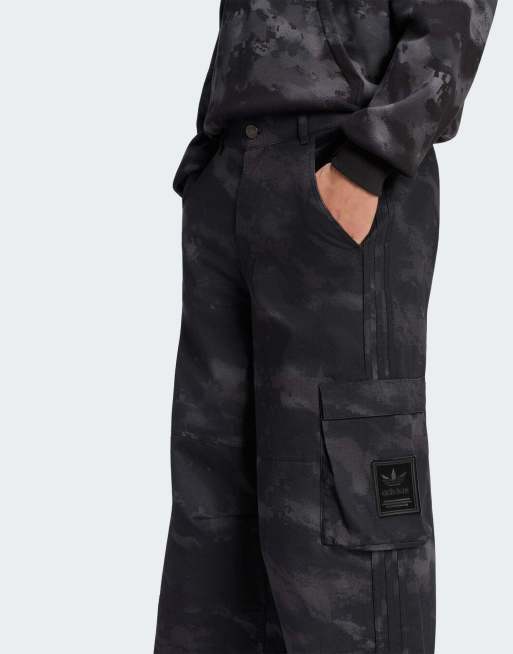 adidas Originals Camo-bukser i sort, 4 af 4