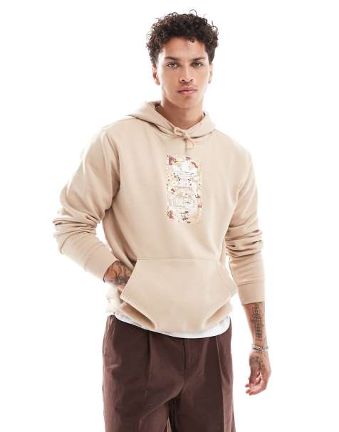 adidas Originals – Camo Lab – Kapuzensweatshirt in Beige - view 1