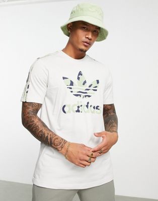 adidas Originals camo logo infill t-shirt in orbit grey - ASOS Price Checker