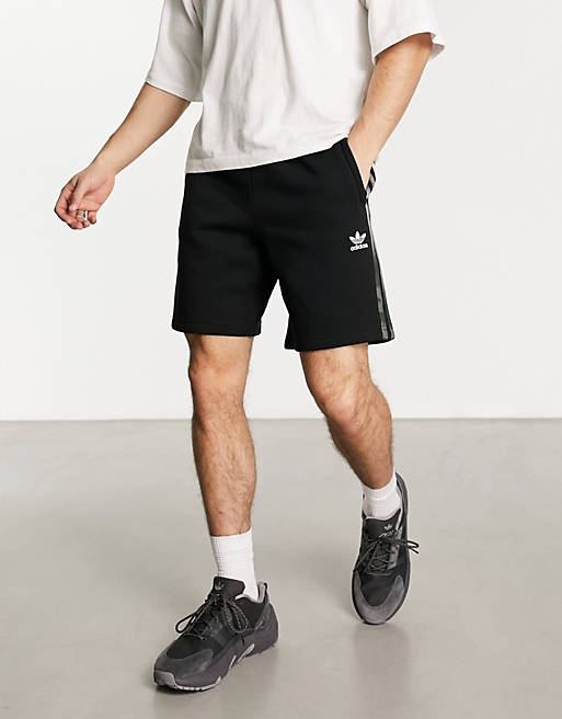 adidas Originals Camo shorts in black | ASOS