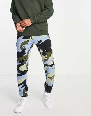 blue camo sweats