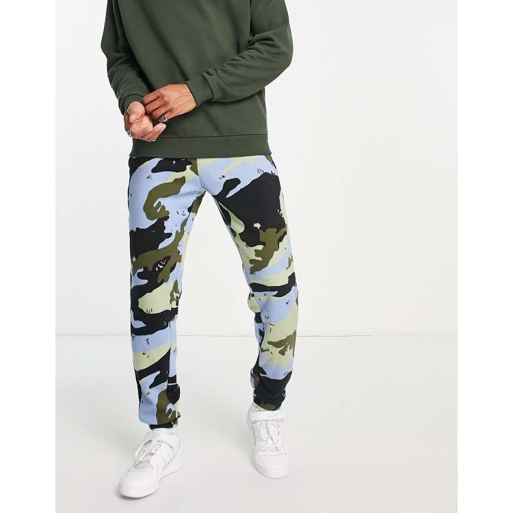 Adidas blue store camo pants