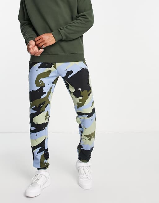 adidas Originals camo sweatpants in blue | ASOS