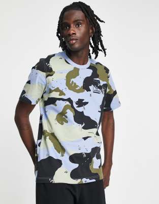 adidas Originals camo t-shirt in blue