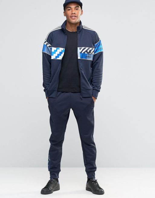 adidas Originals Camo Track Jacket In Blue AY8283 ASOS