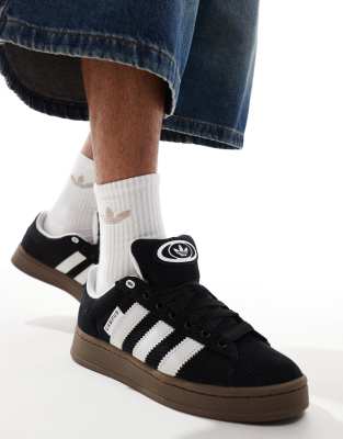 adidas Originals - Campus 00 - Baskets en velours côtelé - Noir | ASOS