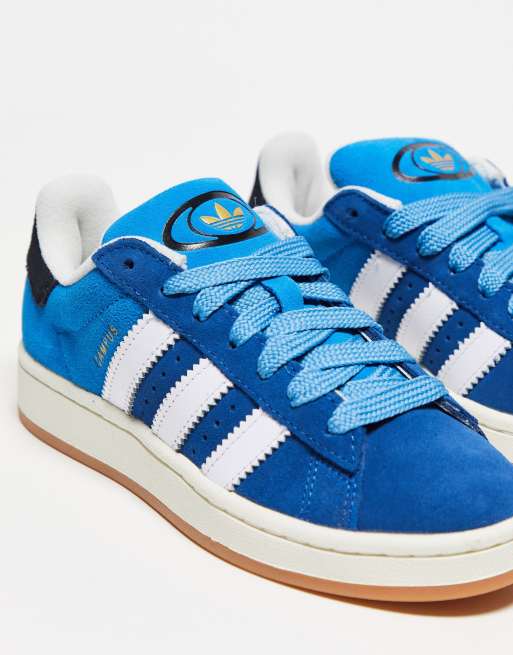 Adidas pale blue store campus suede trainers