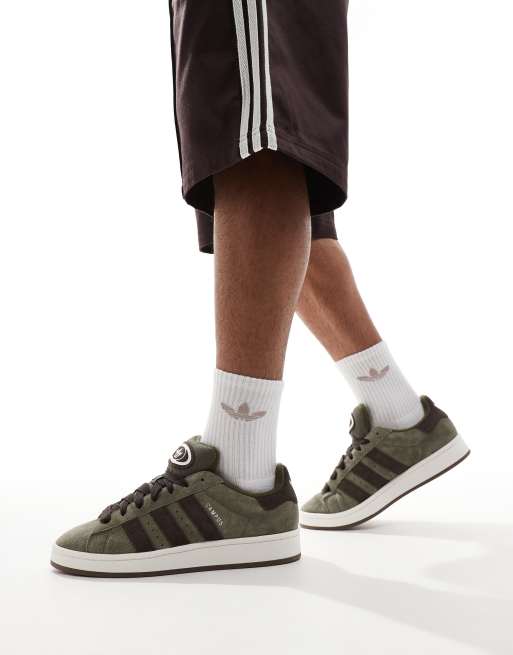 Khaki adidas trainers hotsell