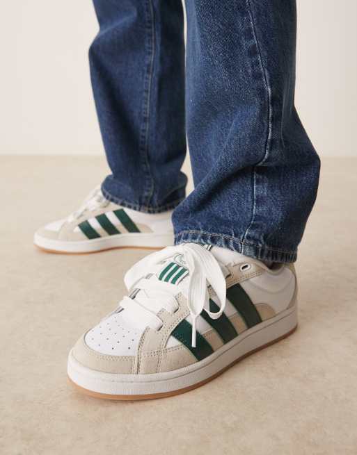 adidas Originals Campus 00s Beta sneakers in white and green