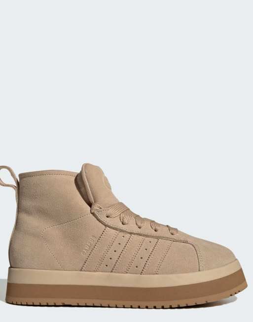 adidas Originals – Campus 00s – Beżowe buty zimowe ze średnimi cholewkami