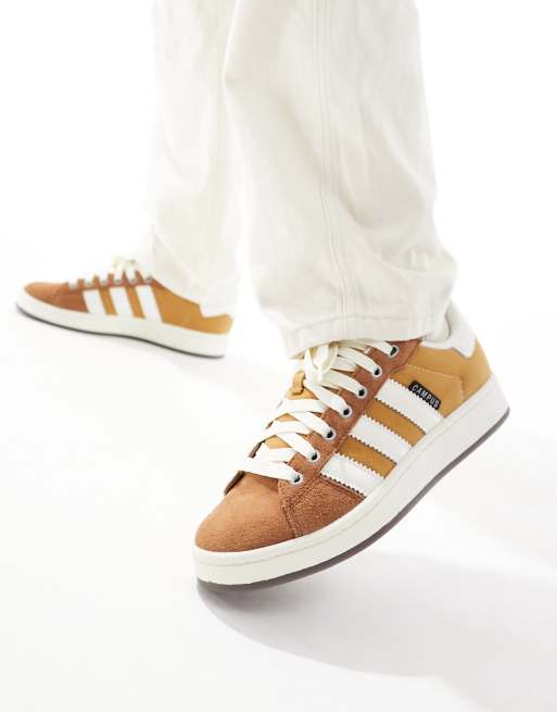adidas Originals – Campus 00s – Bruna och naturvita sneakers