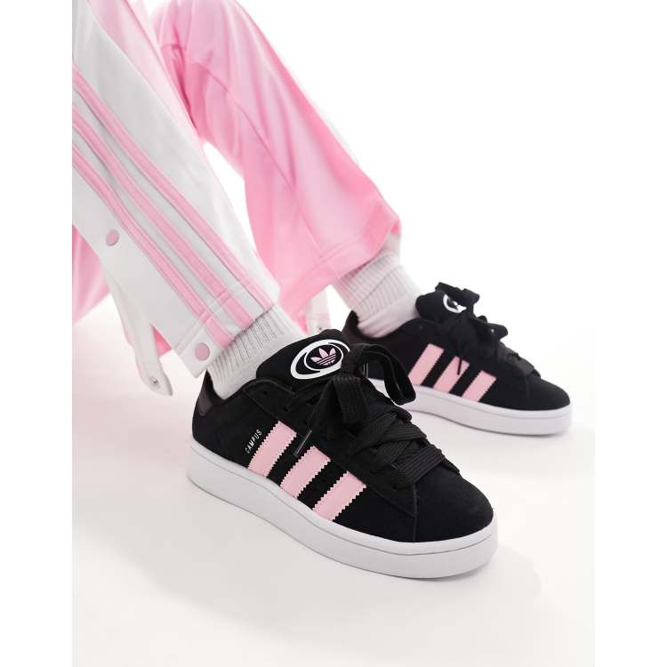 adidas Originals Campus 00s gum sole sneakers in black and pink