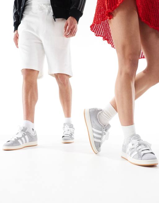 adidas Originals - Campus - Sneakers anni '00 grigie con suola in gomma