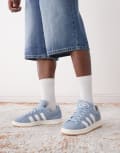 [adidas Originals] adidas Originals Campus 00s gum sole sneakers in light blue and white 38 Light blue