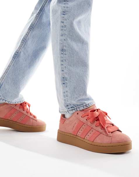 adidas Originals Campus 00s gum sole sneakers in pink with gum sole - view 1
