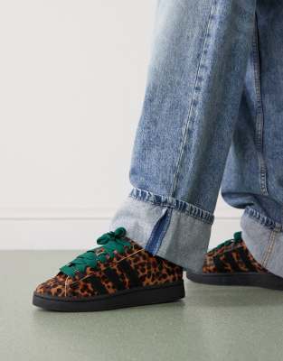 adidas Originals - Campus 00s - Schwarze Sneaker mit Leopardenmuster